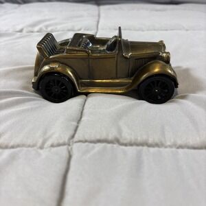 Vintage Banthrico 1929 Ford Model A Car Coin Bank Cast Metal 1974